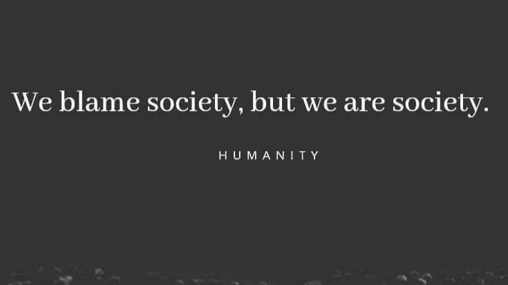 WHEN SOCIETY NAMES YOU, YOU BECOME IT