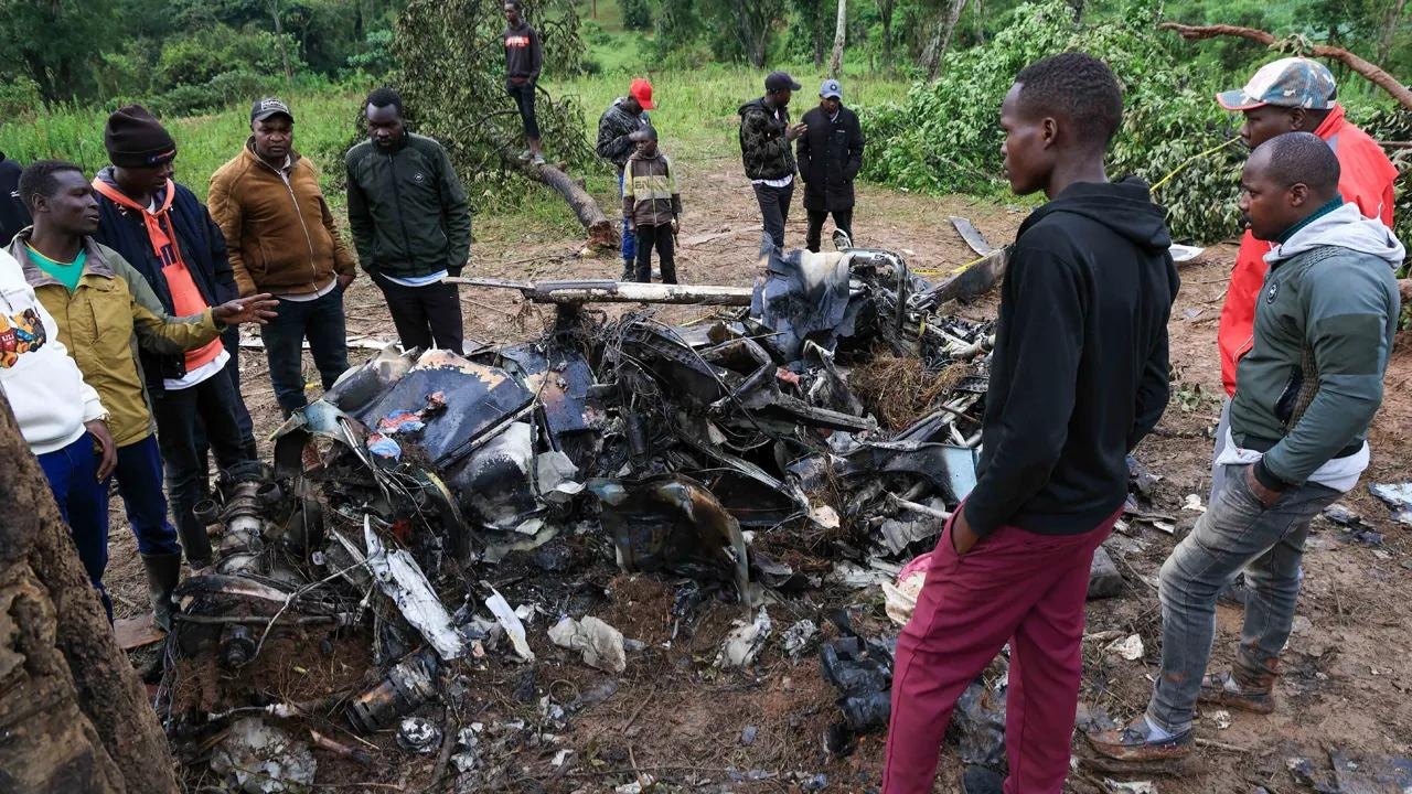 BREAKING NEWS: KFS HELICOPTER CRASHES AT KERICHO GOLF CLUB, ALL FIVE OCCUPANTS SURVIVE